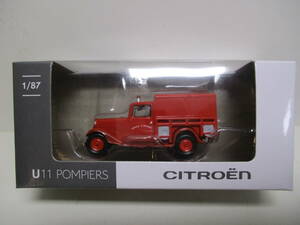 * super-rare rare *CITROEN* Citroen C11 Pompiers 1935* pump car Origin minicar * NOREV Norev company manufactured *1/87* new goods * unused goods *