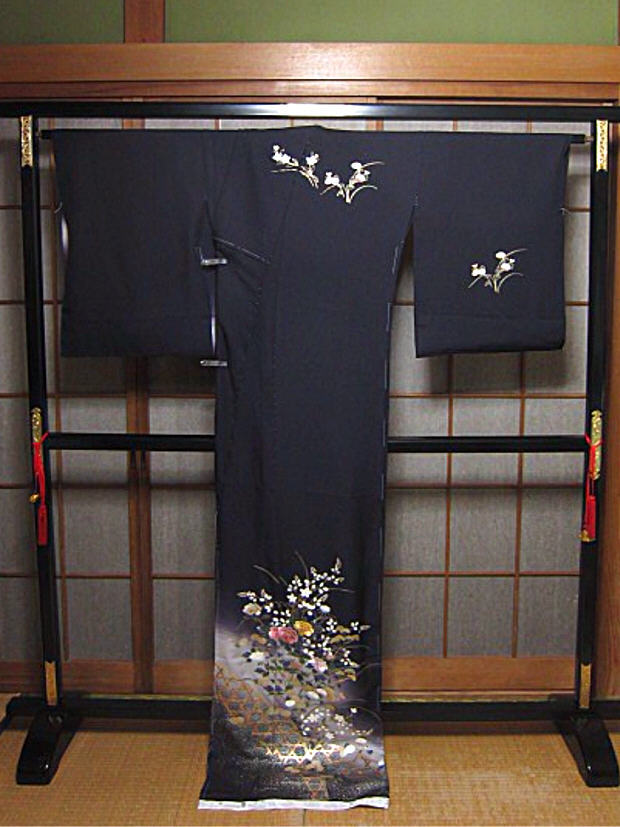 未仕立正絹刺繍・金彩加工入り友禅訪問着(八掛け付) | JChere雅虎