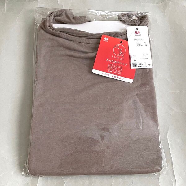 【Wacoal ワコール】スゴ衣 あったかTシャツ 浅めフルスリーブ サイズM★未着用