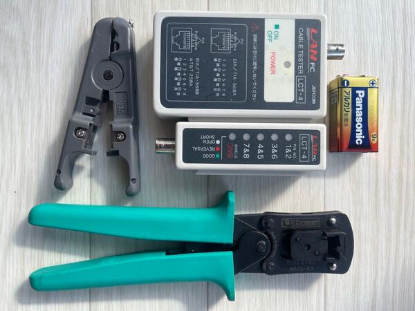 JEFCOM LCT-4 ケーブルテスターと圧着工具セット
