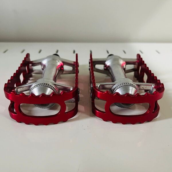 MKS JAPAN BM-7 Red old school bmx pedal 1/2 NOS
