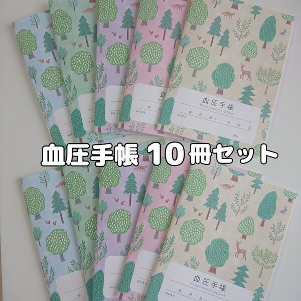血圧手帳 10冊セット 数値式 表タイプ