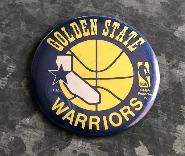NBA GOLDEN STATE WARRIORS VINTAGE 缶バッジ