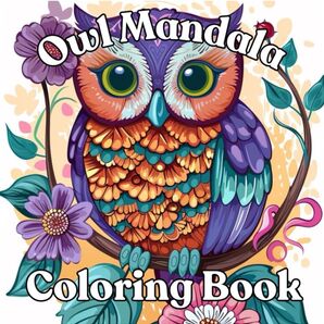 大人の塗り絵Owl Mandala Coloring Book