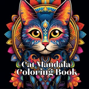 大人の塗り絵Cat Mandala Coloring Book