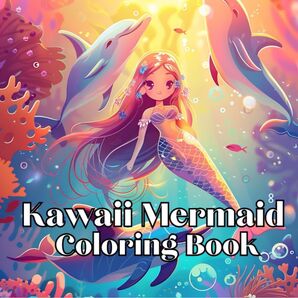 大人の塗り絵Kawaii Mermaid Coloring Book