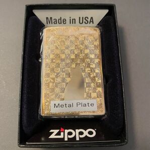 ZIPPO ネコと花 ゴールド