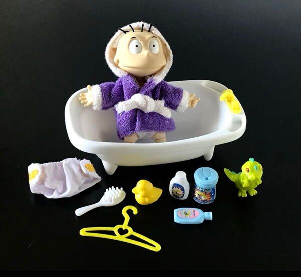 ビンテージ RUGRATS ラグラッツ トミー・ピクルス お風呂フィギュア バスセット ミニチュア
