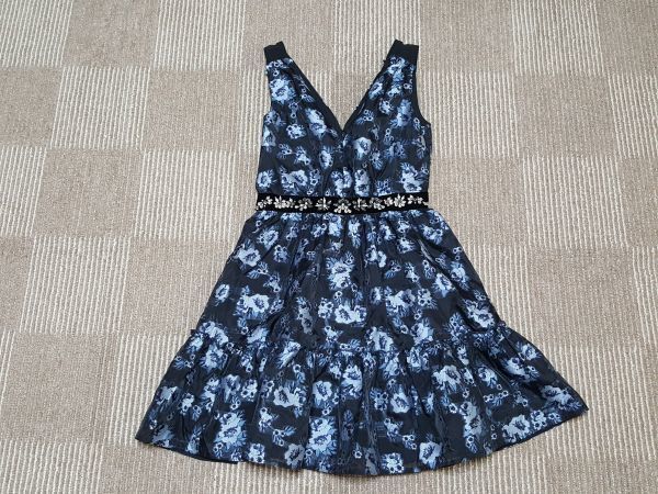 新品送料無料US2号/JP7号~9号 Kate Spade Newyork ケイトスペード ニューヨークprairie rose jewel dress ネイビー