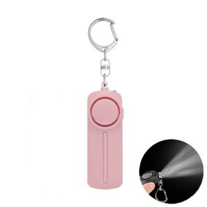 防犯ブザー 防犯アラーム 130dB 大音量 LEDライト付き 防水 ベル ピンク