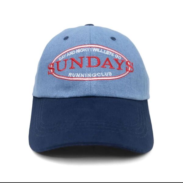 新品 SUNDAYS キャップ ユニセックス ビンテージ 企業ロゴ ユニセックス メンズ レディース 韓国ストリート カジュアル