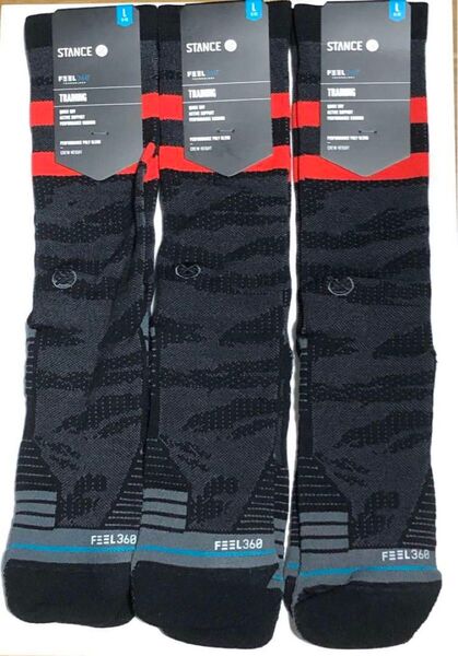 STANCE/スタンス FEEL360 TRAINING ソックス 3足セット 未使用品
