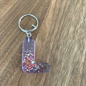 イニシャルキーレジンリング☆L