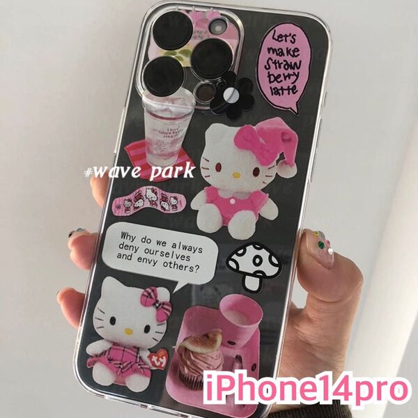 ハローキティ iPhoneケース コラージュ