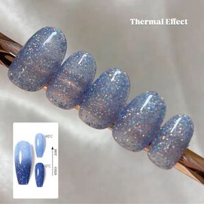 ネイルチップ カラーチェンジ ブルー系