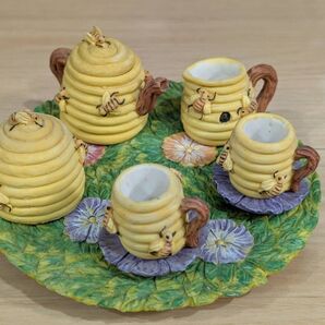 蜂のティーパーティー 陶器 インテリア