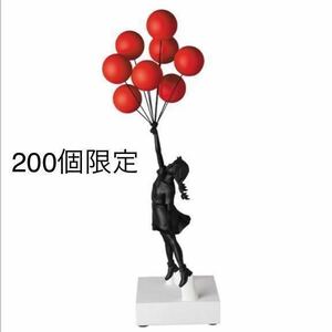 Sync. Flying Balloons Girl Red Balloons w Black Ver. medicom toy 2G EXCLUSIVE 200個 限定 banksy スタチュー figure 黒 赤 風船