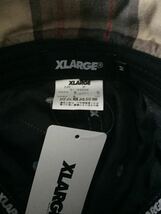 XLARGE DENIM EARFLAP 6P CAP 新品未使用品 紙タグ付き エクストララージ デニムキャップ 帽子 インディゴ ブルー バーバリーチェック柄_画像9