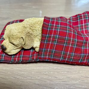 【ビンテージ】SADYCAST社 ラブラドールレトリバー昼寝布団付き インテリア オブジェ