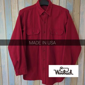 Woolrich ウールリッチ 赤 長袖シャツ ネルシャツ