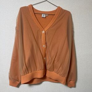 nico and...美品 ニット 長袖 カーディガン Vネック ニットカーディガン 無地