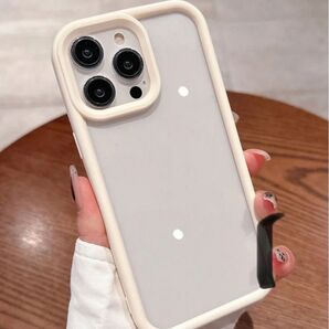 iPhone16用 保護カバー ケース クリア 透明 白