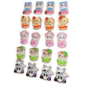 ちいかわ ネイルパーツ 20個入り デコパーツ デコレーション ミニパーツ ハチワレ 栗まんじゅう シーサー モモンガ