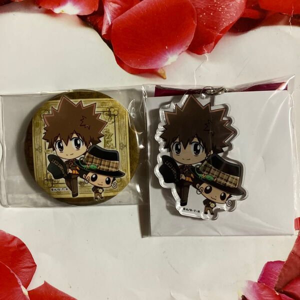 REBORN JF2019 アクリルキーホルダー&缶バッジ ミニキャラ ツナ リボーン セット