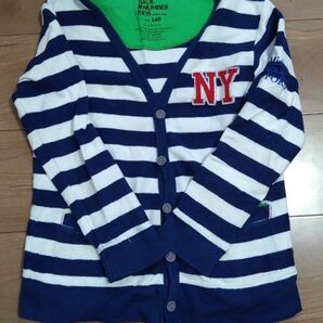 ⑳ カーディガン ボーダー NY