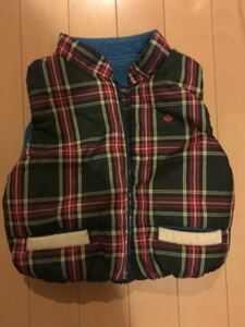 RAG MART reversible warm .... the best 90cm blue × check man and woman use 