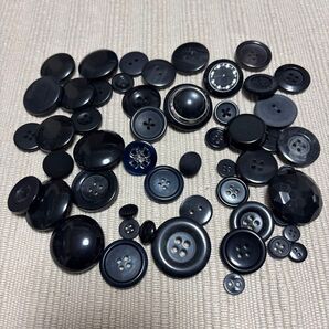 ボタン 黒 50個
