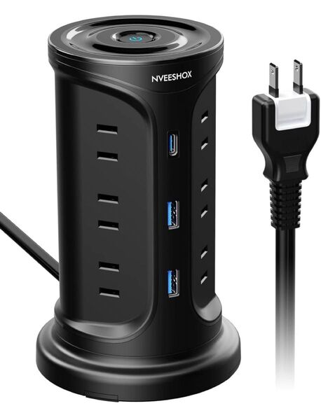 電源タップ Type-C付き 延長コード2m