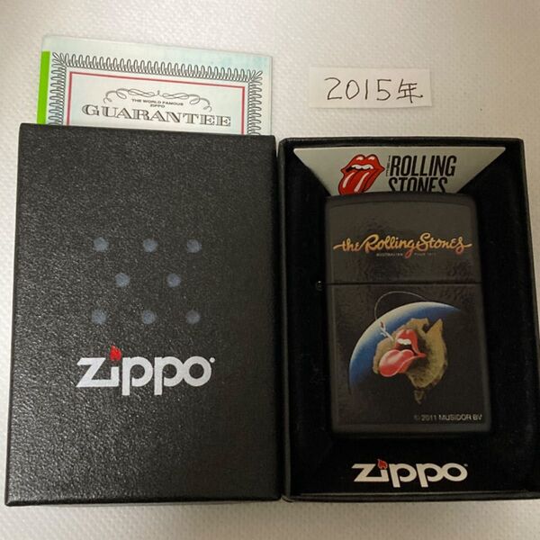 ZIPPO ROLLING STONES AUSTRALIAN TOUR 1973 未使用 美品 箱付き 2015年製