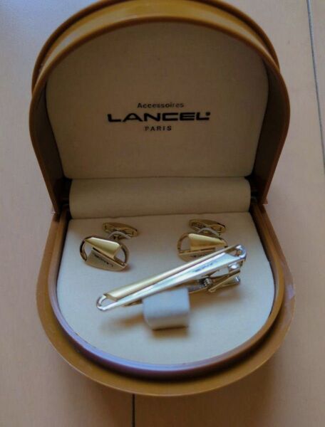 LANCEL ランセル カフス ネクタイピン ケースつき