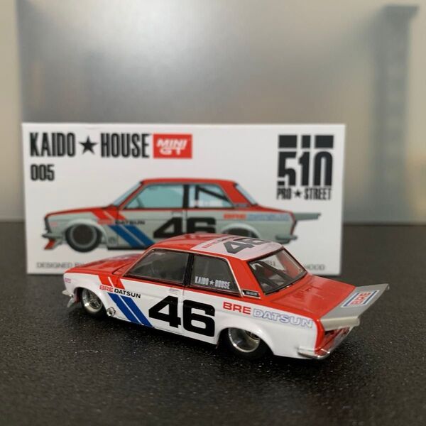 22 美品 ダットサン510 プロストリート BRE510 1/64スケール ダイキャストミニカー