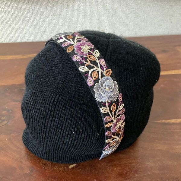 インド刺繍リボンカチューシャ ハンドメイド 1点もの