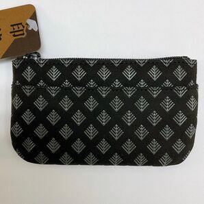 新品未使用品 甲州印伝【若松菱 黒×グレー漆】印傳屋 小物入 コインケース ギフト 外国土産 小銭入れ 全国送料無料