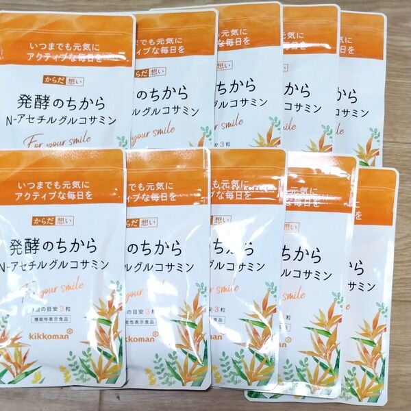 ★エビカニ不使用・ 機能性表示食品★ からだ想い 発酵のちから★ N-アセチルグルコサミン 1袋 (約1ヶ月分)×10袋