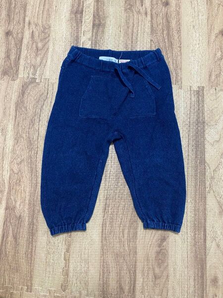ZARAベビー インディゴ ニットパンツ 85 86