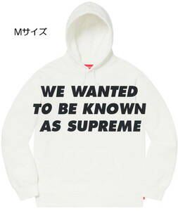 国内 正規品 20SS Supreme Known As Hooded Sweatshirt White Mサイズ 新品 シュプリーム ノーン アズ フード スエットシャツ パーカー 白