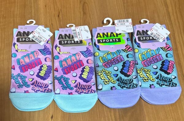 ANAP SPORTS アナップスポーツ 靴下 19-24㎝ 4セット