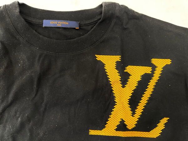 ルイヴィトン左胸ビッグロゴTシャツ 黒 XS 超美品