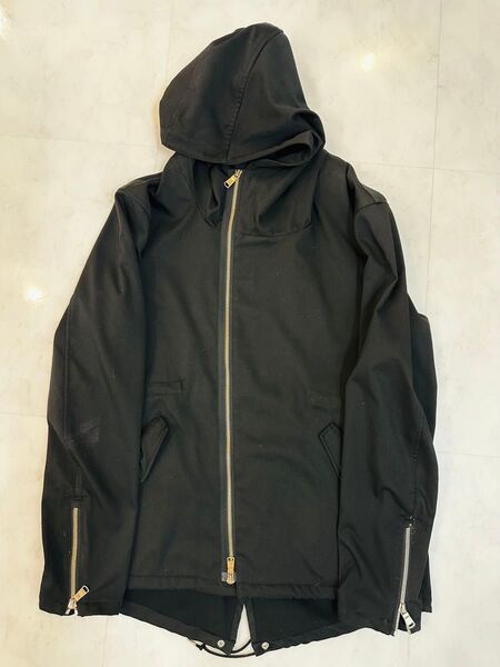 WJK マウンテンパーカー モッズショートコート ライダース 黒 貴重なXL サイズ 美品