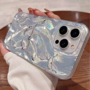 新品 iPhone 15 Pro Maxケース 蝶