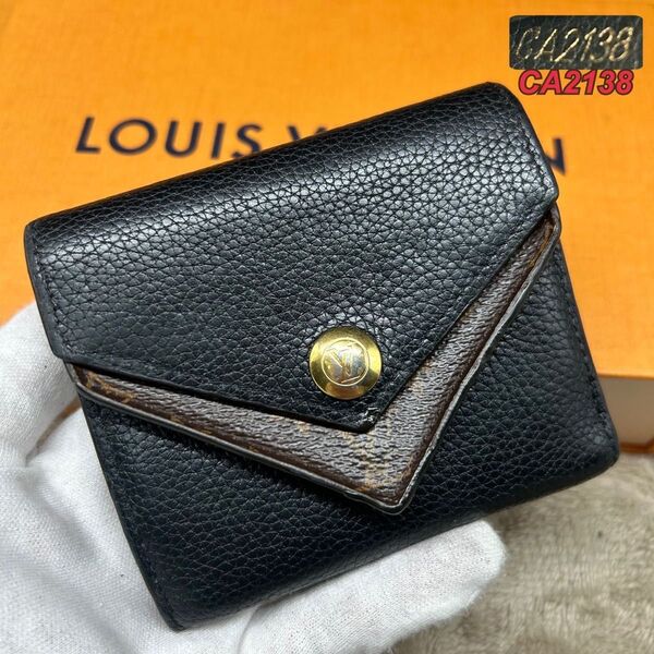 鑑定済 ルイヴィトン トリヨン ポルトフォイユ ドゥブルV コンパクト LOUIS VUITTON