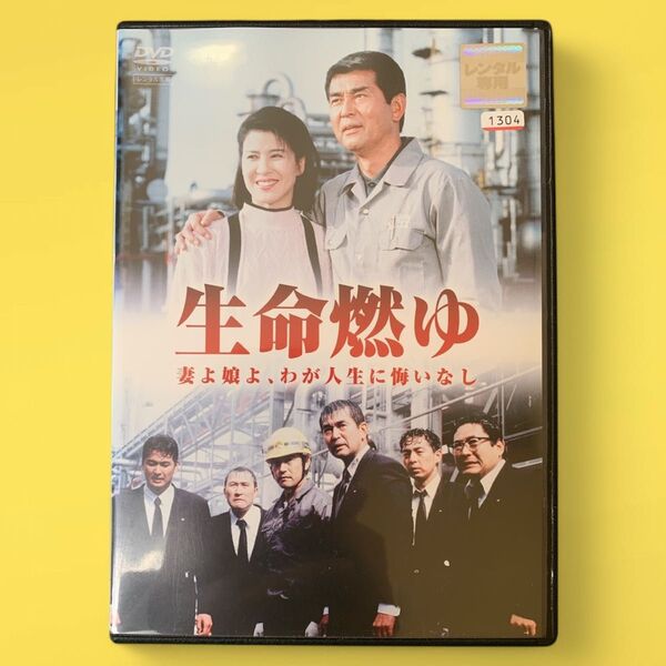 DVD 生命燃ゆ 妻よ娘よ、わが人生に悔いなし 渡哲也 十朱幸代 レンタル落ち 研磨 クリーニング済み