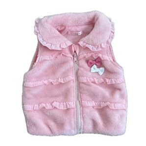 unafata バースデイ ピンク ベスト 80 リボン 可愛い 女の子