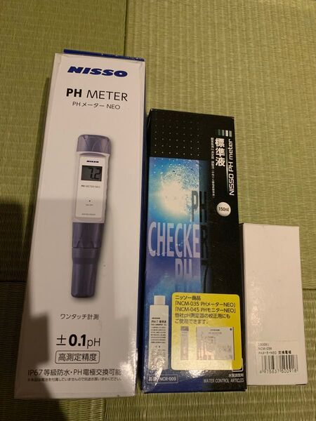 未使用 NISSO PHメーターNEO+標準液+交換電極 3点セット
