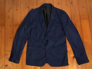 * brownie [BROWNY]2 button tailored single jacket M dark blue navy click post possible 