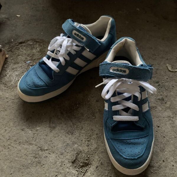 adidas FORUM 84 LOW ブルー 26cm スニーカー